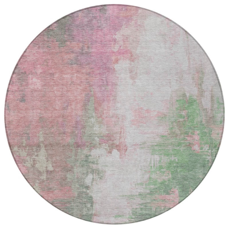 HomeRoots Abstract Transitional Rectangle Outdoor Rug