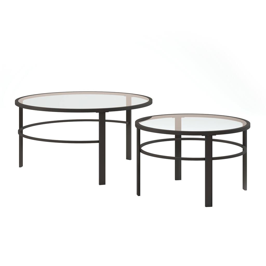 Gaia Round Nested Coffee Table - 36" Wide