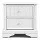 preview thumbnail 6 of 5, Furniture of America Gertie Modern White Rubberwood 2-Drawer Nightstand