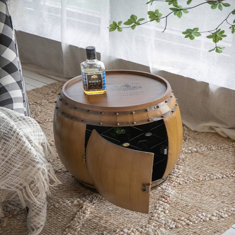 20.5x20.5x24" Drum Side Table