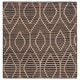 preview thumbnail 12 of 11, SAFAVIEH Flatweave Natural Fiber Yogita Jute Rug 4' Square - Black/Natural - Square