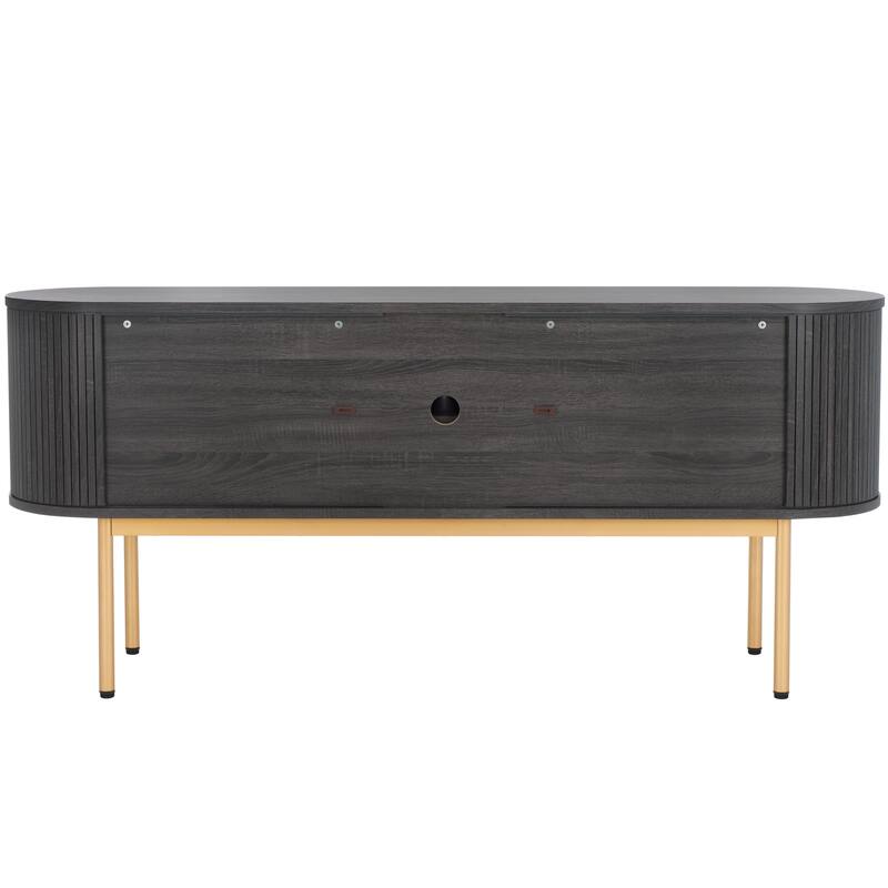 SAFAVIEH Home Shaelynn 4 Door Sideboard/Media Stand - 71Wx18Dx32H