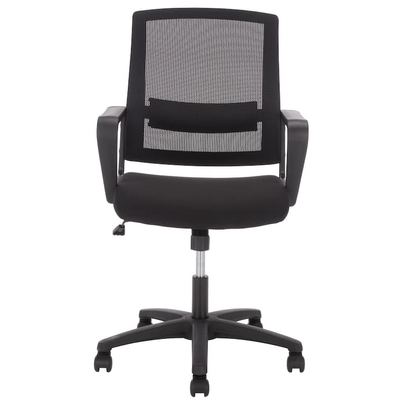 SEI Furniture Christine Adjustble Desk Chair - 26"W x 26"D x 41"H - Black