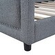 preview thumbnail 22 of 31, Twin Size Upholstered Daybed with OX Horn Shaped Headboard