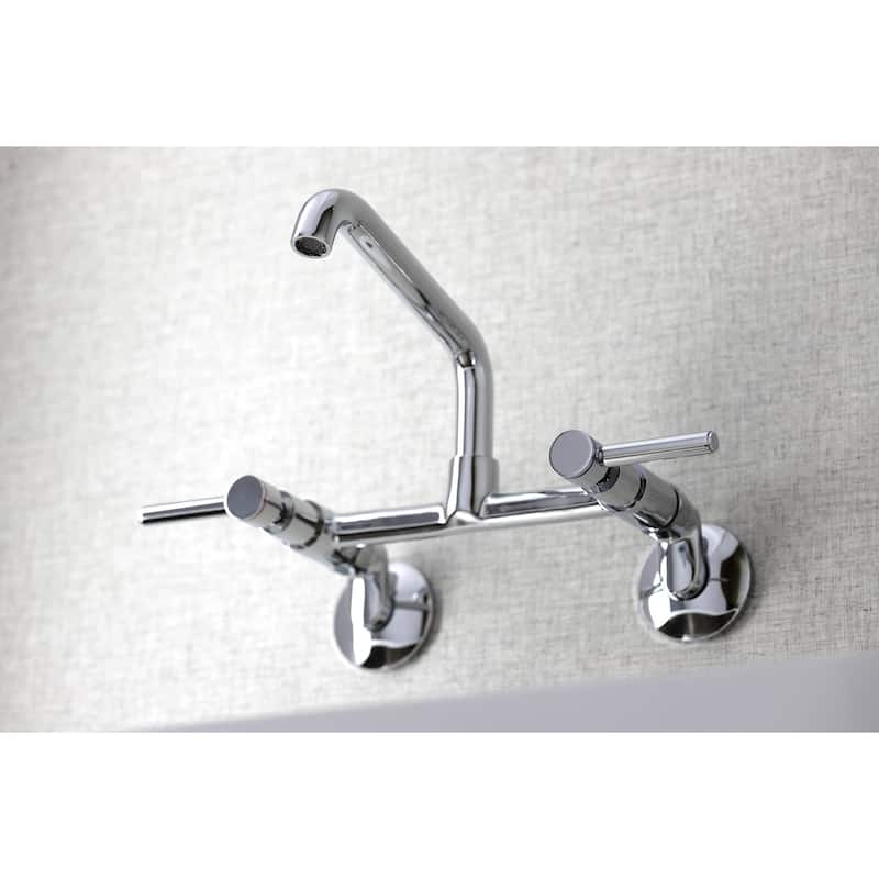 Kingston Brass Concord Two-Handle Wall Mount Kitchen Faucet