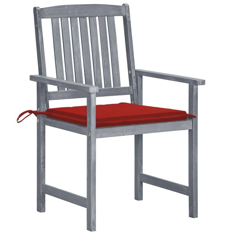 vidaXL Patio Chairs Outdoor Chair with Cushions for Deck Solid Wood Acacia