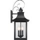 preview thumbnail 3 of 2, Chancellor 3-Light Outdoor Wall Lantern in Mystic Black
