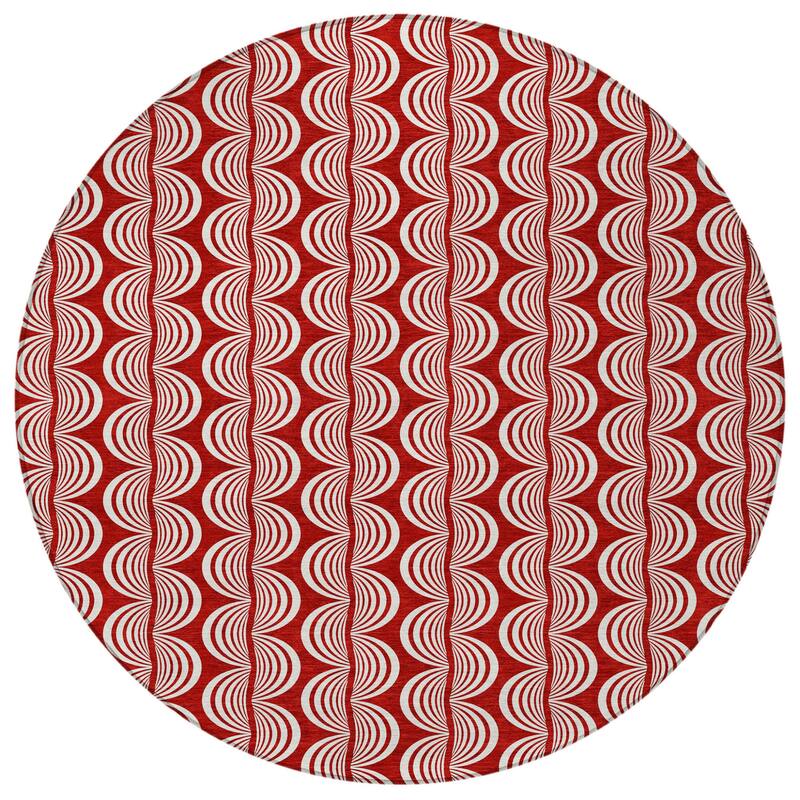 HomeRoots Ogee Transitional Rectangle Outdoor Rug