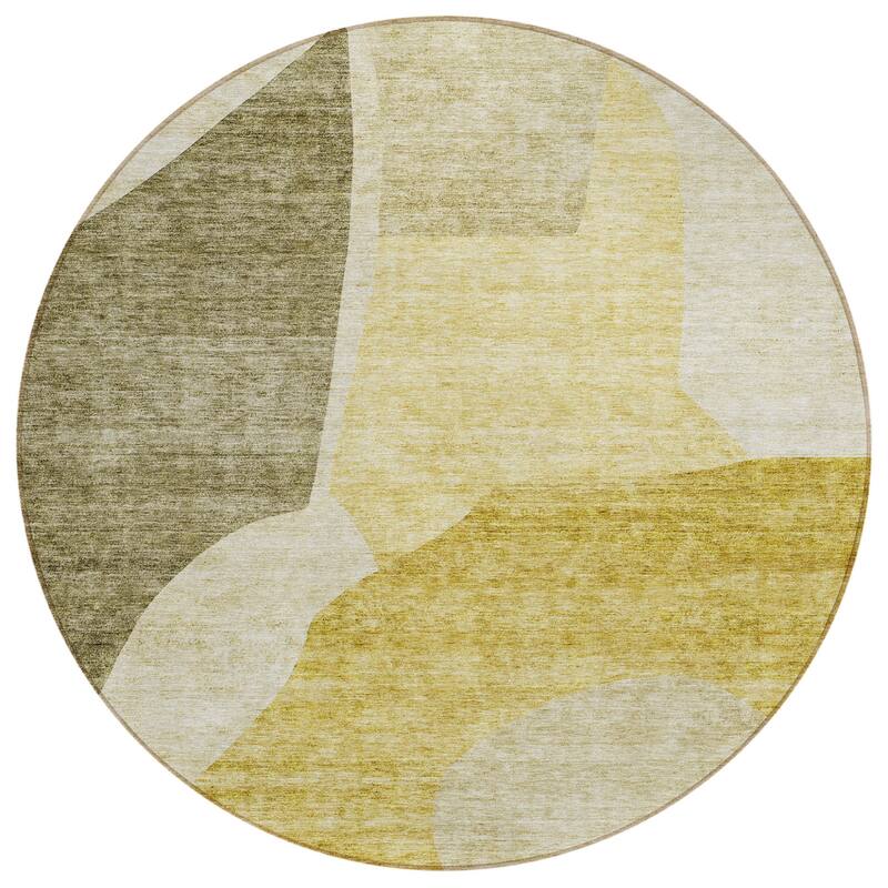 HomeRoots Abstract Transitional Rectangle Outdoor Rug