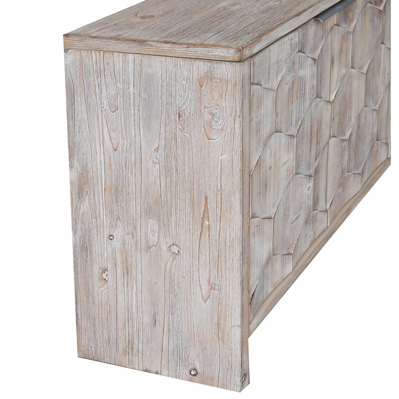 Farmhouse Style 4-Door Wooden Sideboard Buffet Cabinet