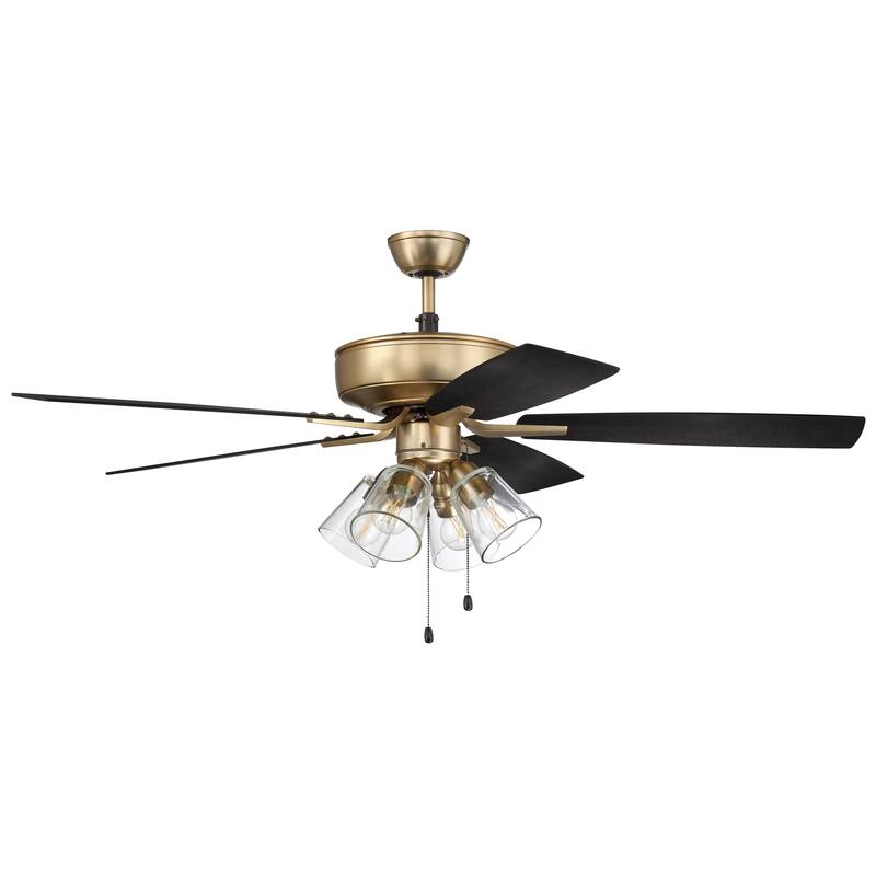 Craftmade 52" Pro Plus 104 Ceiling Fan - 52 - Satin Brass