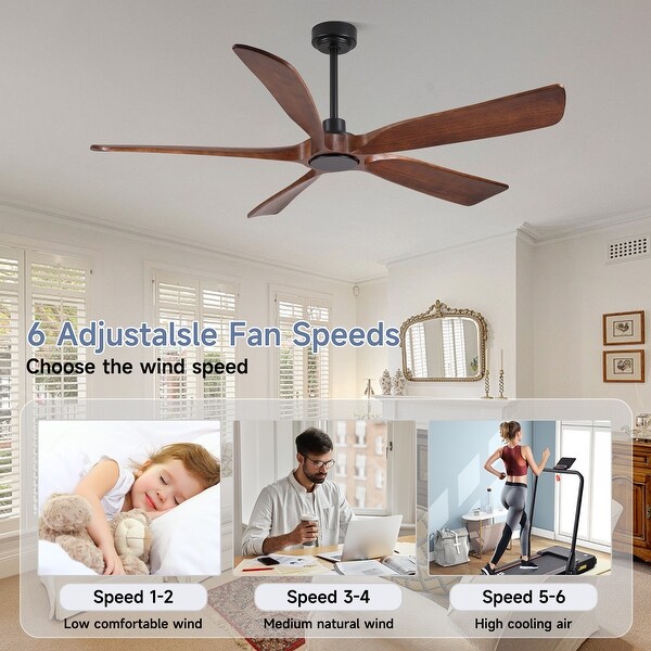 YUHAO Shamshla 60 in. Indoor Farmhouse Brown Walnut Wood Ceiling