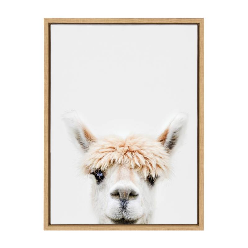 Kate and Laurel Sylvie Bangs Framed Canvas by Amy Peterson - 18x24 - Plastic - Brown