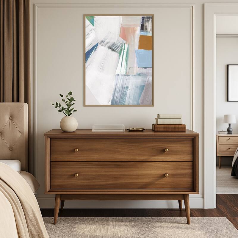 Buildings No. 2 by Cartissi Framed Canvas Wall Art Print