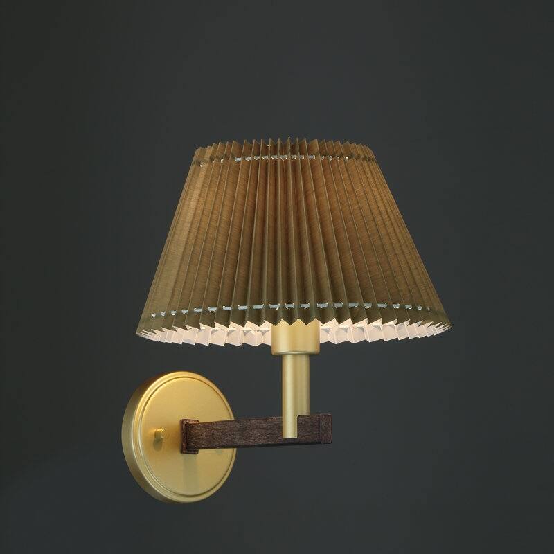 Acroma 1-light Modern Statement Sconce Fabric Wall Light - 11.4'' W * 12.5'' D * 12.8'' H