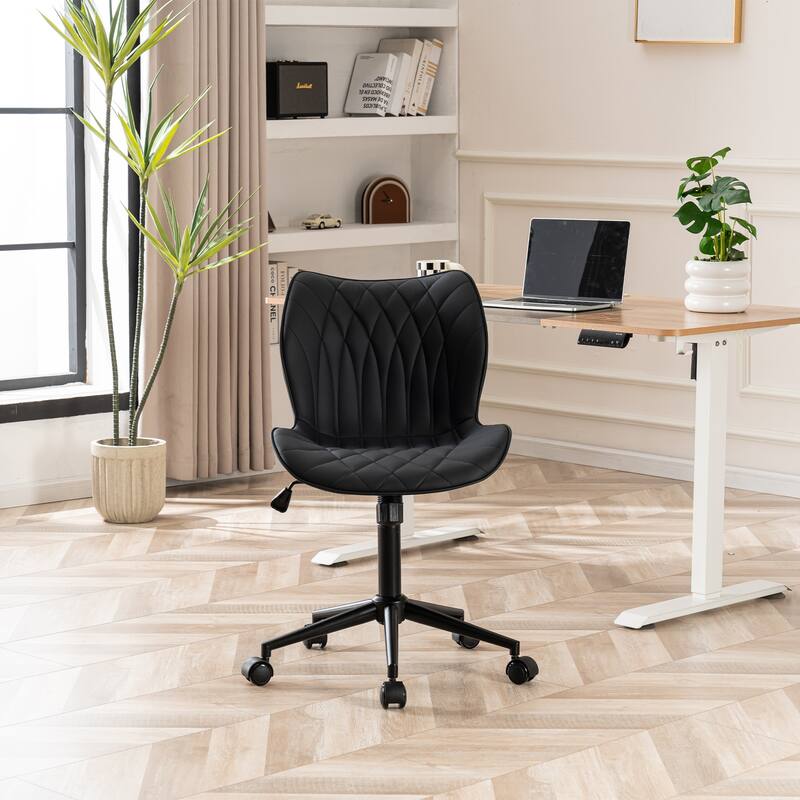 Swivel Armless Desk Chair Office Chairs Makeup Vanity Chair