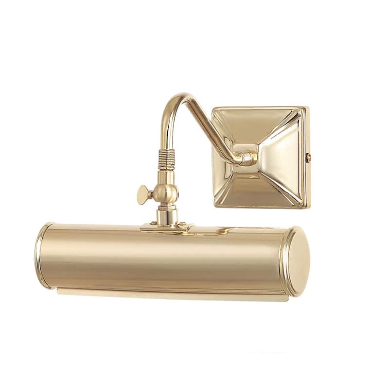 Leo 1 Light Small Picture Light in Polished Brass - 5.5"h x 7.5"w x 8"d