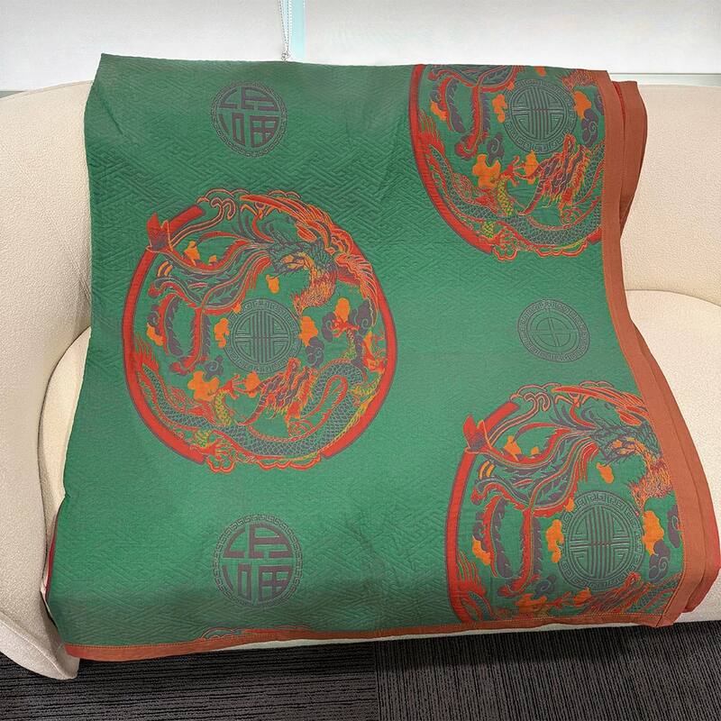 Chic Reverisible Cotton Throw Blanket Red