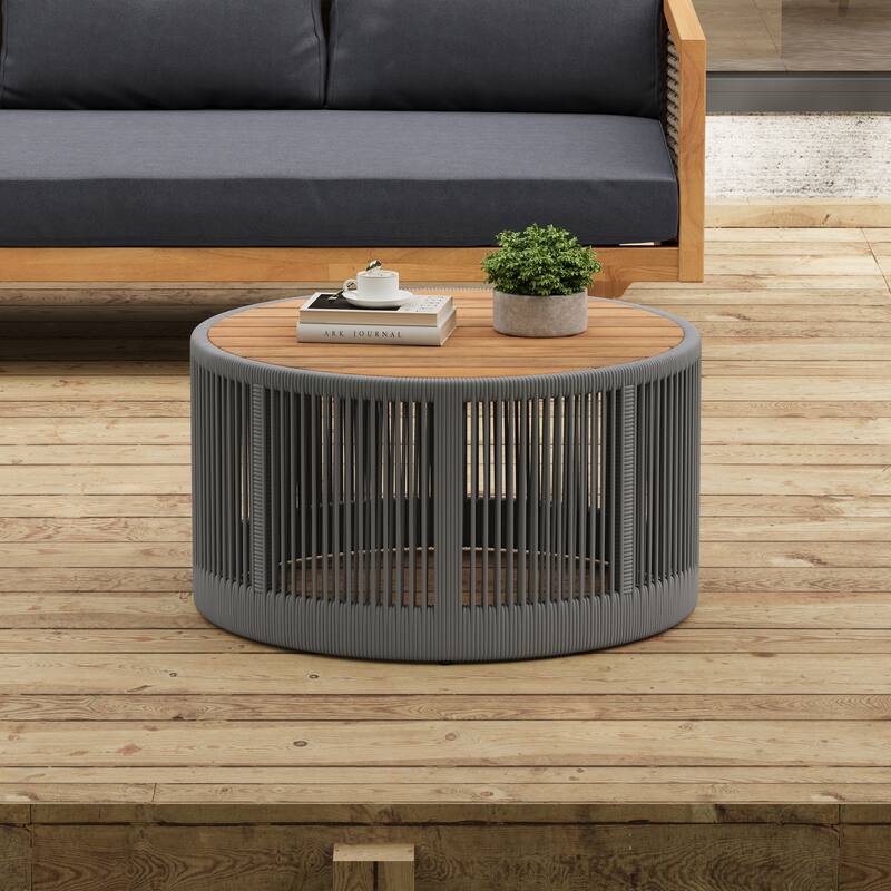 Christopher Knight Home - Everly Patio Acacia Rattan Table Set