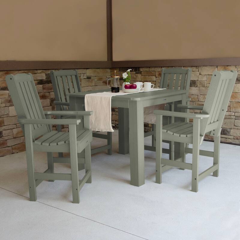 Lehigh 5-piece Outdoor Counter Height Dining Set - 42" x 42" Table
