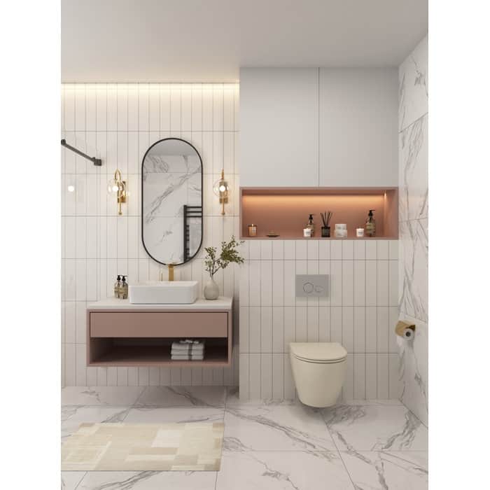 DeerValley Liberty 1.59 GPF Wall Hung Elongated Toilets Included Seat