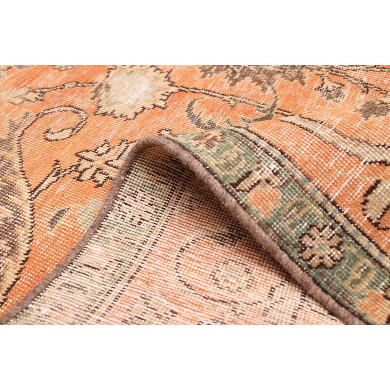 ECARPETGALLERY Hand-knotted Antalya Vintage Copper Wool Rug - 5'4 x 8'11