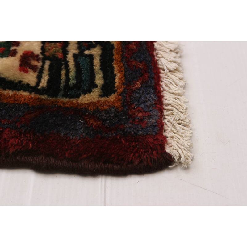 ECARPETGALLERY Hand-knotted Andelz Red Wool Rug - 3'0 x 9'2