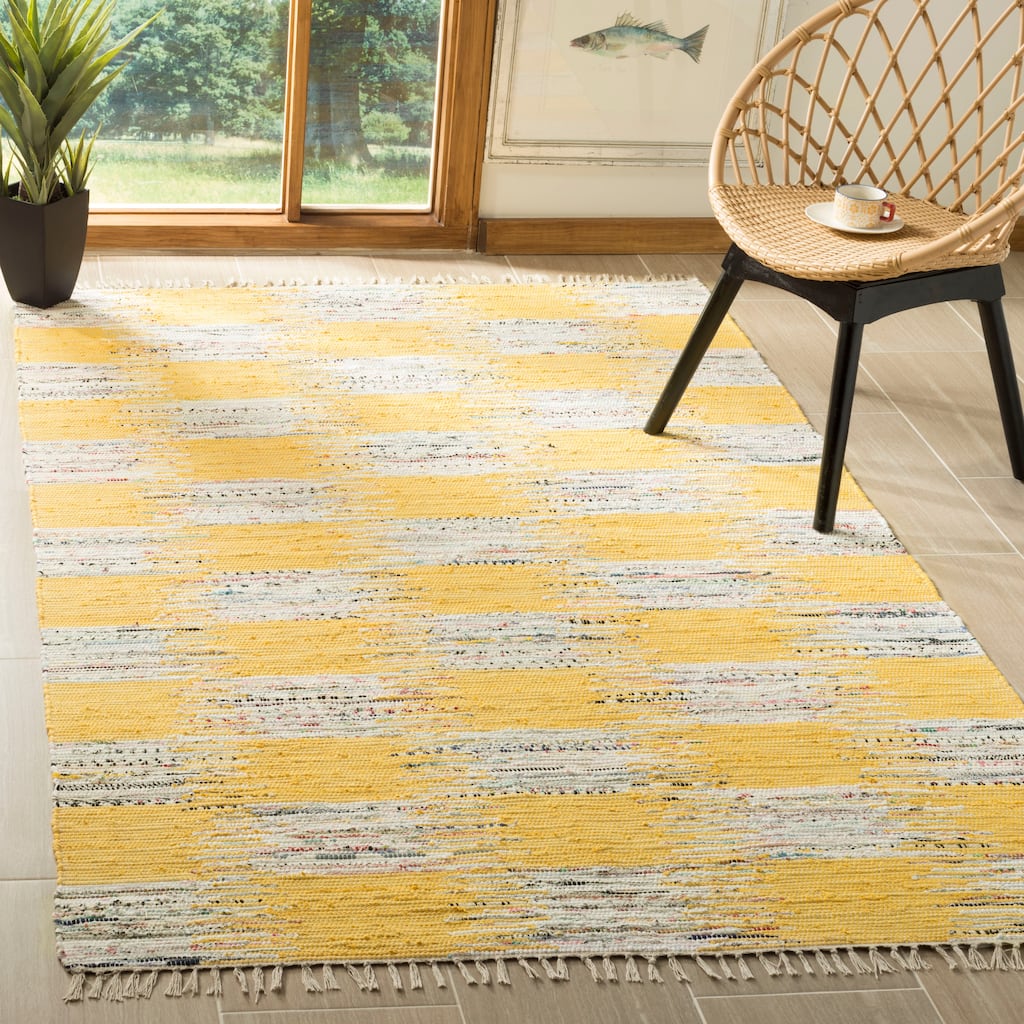 SAFAVIEH, Handmade Flatweave Montauk Emeril Casual Cotton Rug