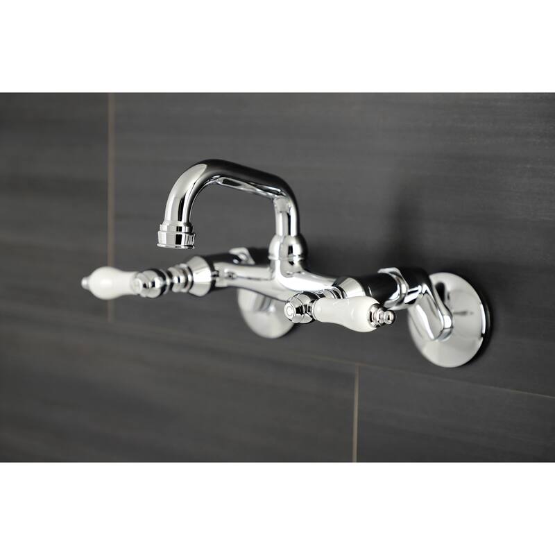Kingston Brass Two-Handle Wall Mount Bar Faucet