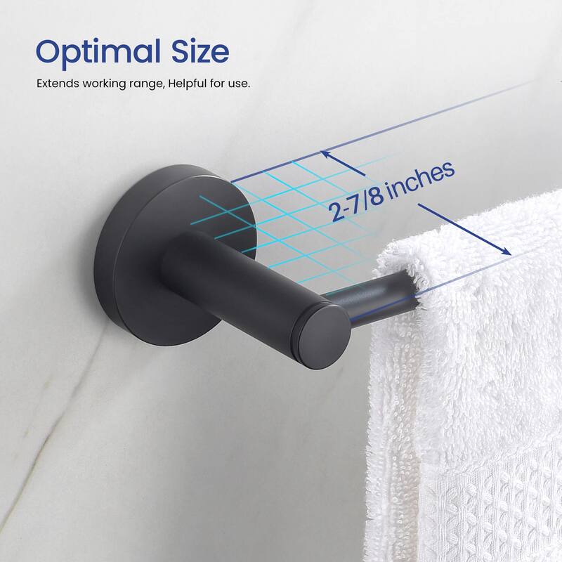 Circular 2-Piece Bathroom Hardware Set