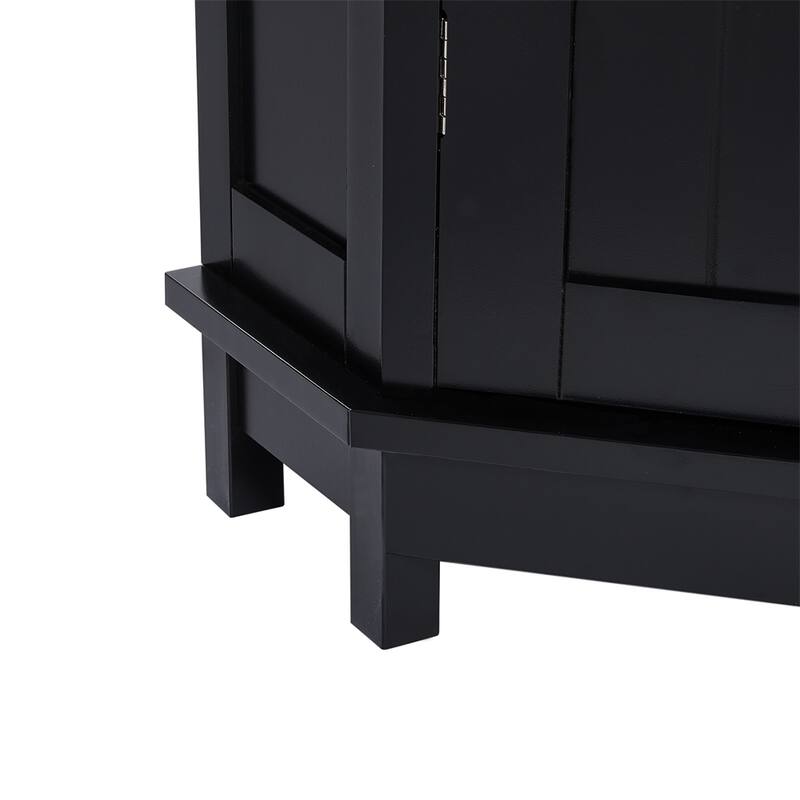 Bathroom Cabinet Triangle Corner Storage Cabinet with Adjustable Shelf