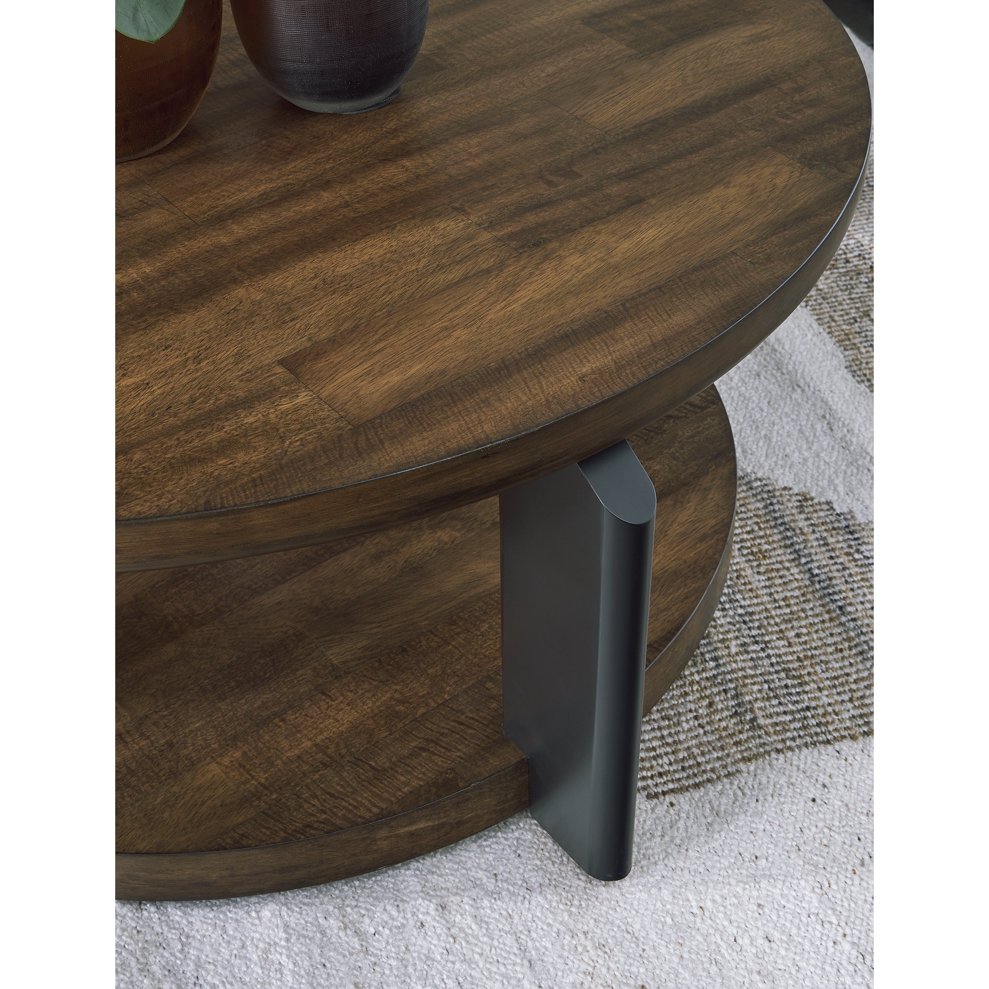 Signature Design by Ashley Kraeburn Brown/Black Coffee Table - 44