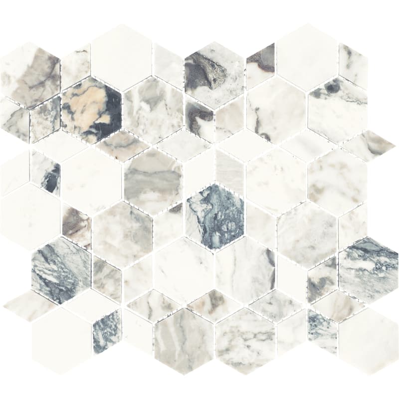 Daltile Gamma Natural Stone Hypnotic XL Wall and Floor Mosaic Tile (Set of 10)