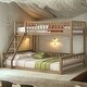 preview thumbnail 2 of 20, Wooden Twin XL over Queen Detachable Bunk Bed with Ladder and Guardrails