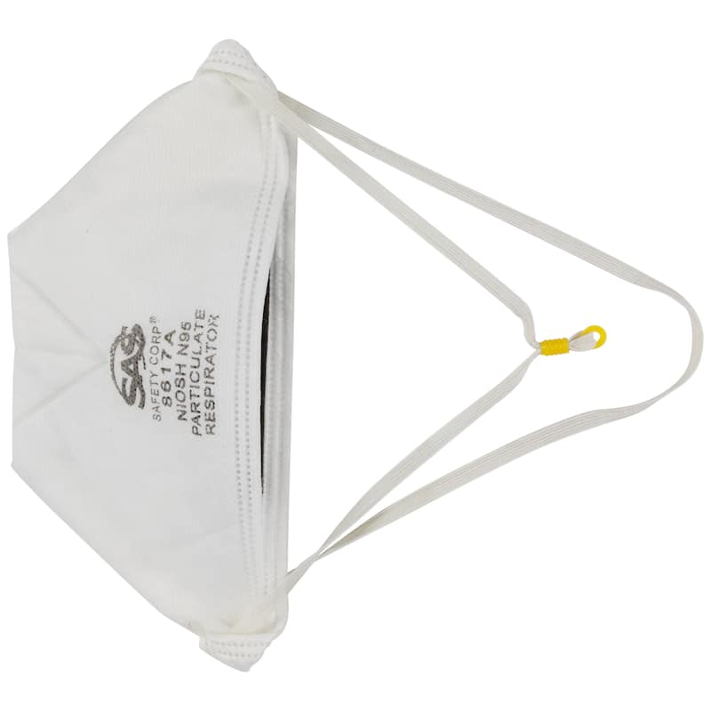 Disposable SAS Niosh Certified N95 Face Masks - White - Pack of 20