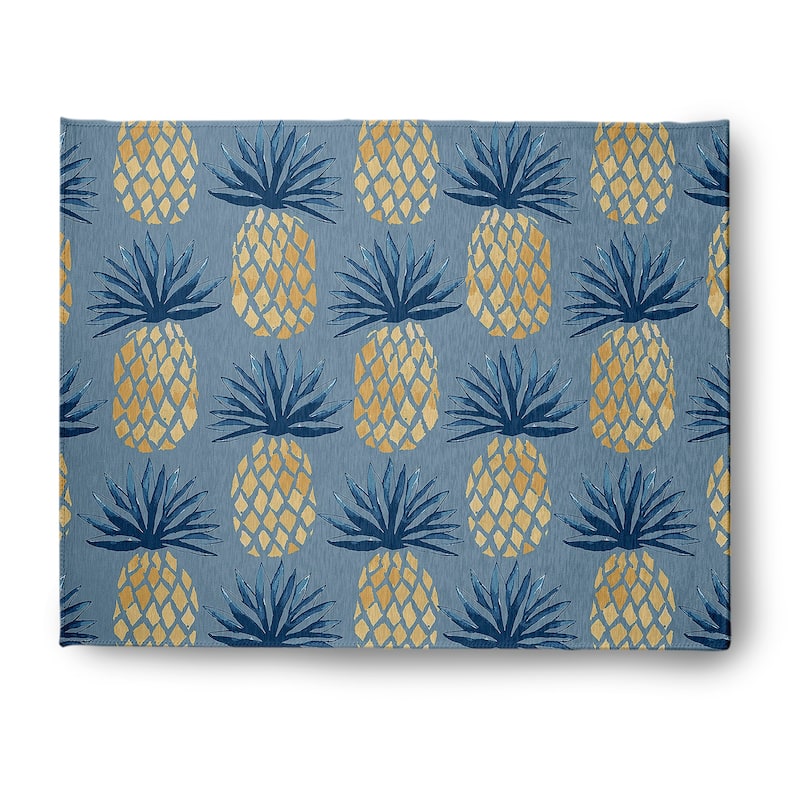Pineapple Stripes Indoor/Outdoor Rug - Dusty Smoke - 8' x 10'