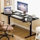 preview thumbnail 38 of 84, Electric Standing Desk, Height Adjustable Desk with LED Display 71*31 - Black/Black