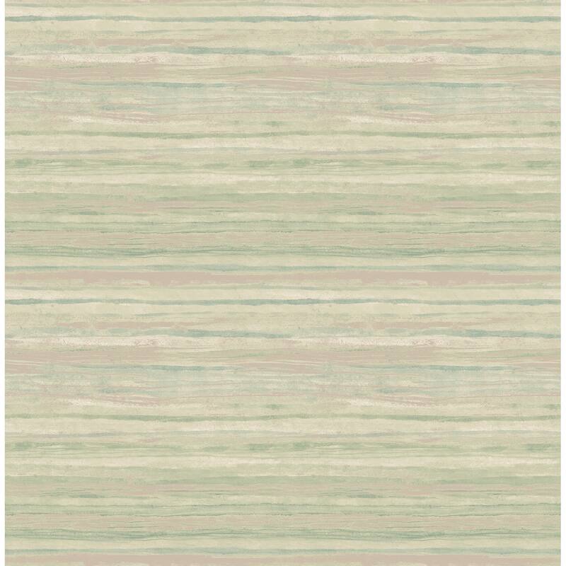 Kenneth James Arakan Sage Stripe Wallpaper - 20.5in x 396in x 0.025in