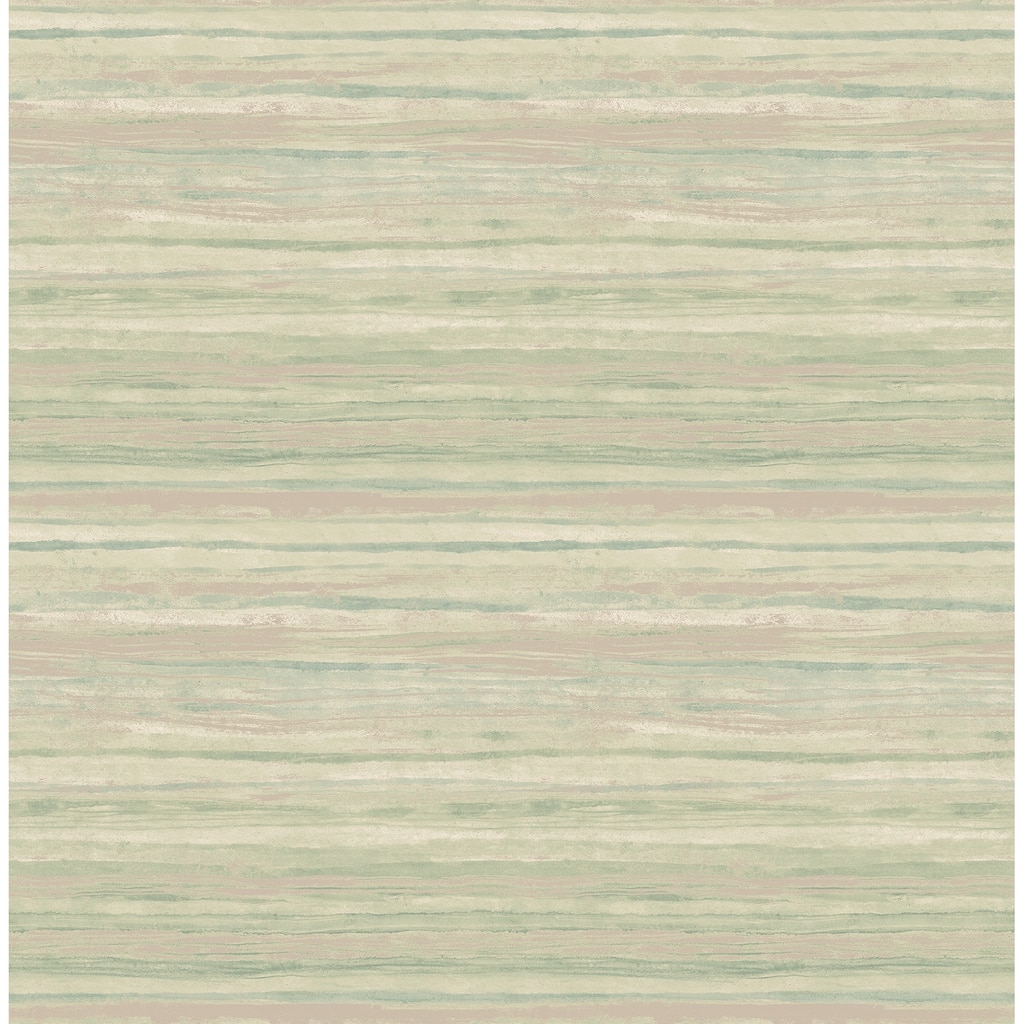 Kenneth James Arakan Sage Stripe Wallpaper - 20.5in x 396in x 0.025in