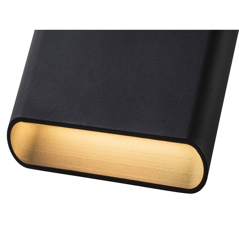 9" Black Modern Led Wall Sconce for Patio, Yard