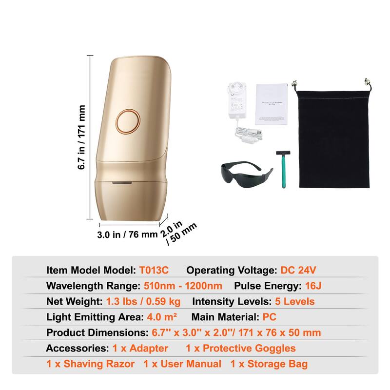 IPL Hair Removal for Legs, Armpits, Bikini Line, Whole Body