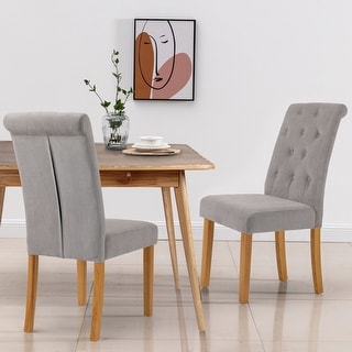 Tufted parson best sale chairs