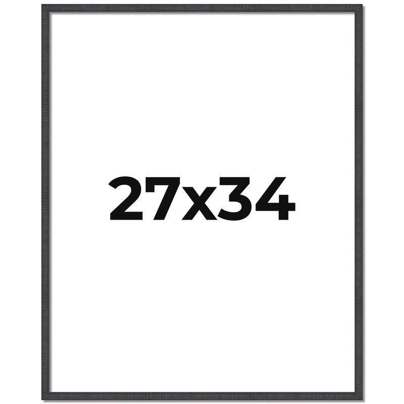 27x34 Frame Brown Picture Frame - Complete Modern Photo Frame Includes