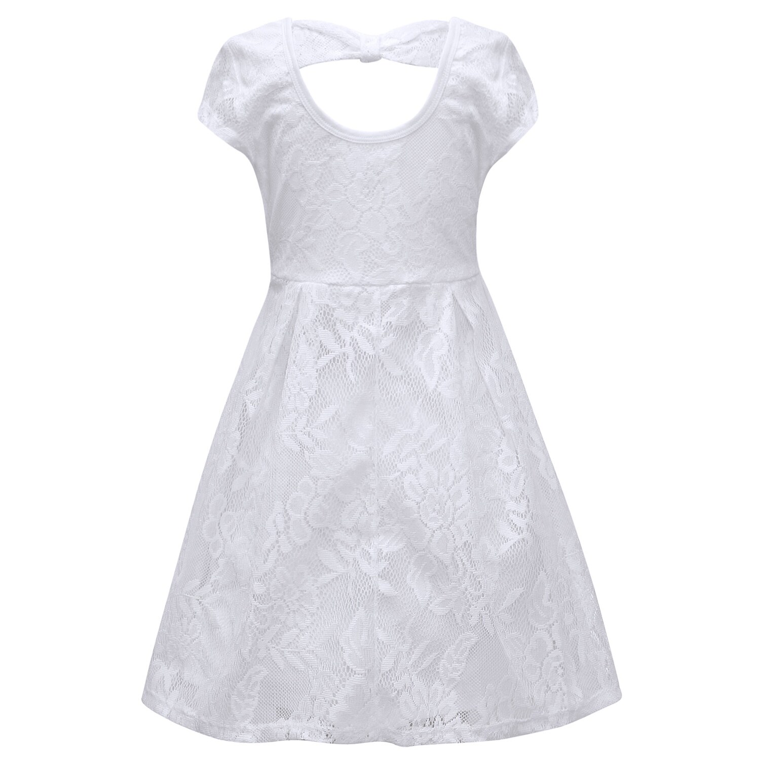 girls white spring dress