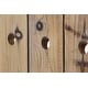 preview thumbnail 22 of 32, Brown Wood Rustic Farmhouse Wall Peg Wine Rack
