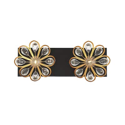 Savoy House 8-1724-2 Poppy 2 Light 15" Wide Bathroom Vanity Light