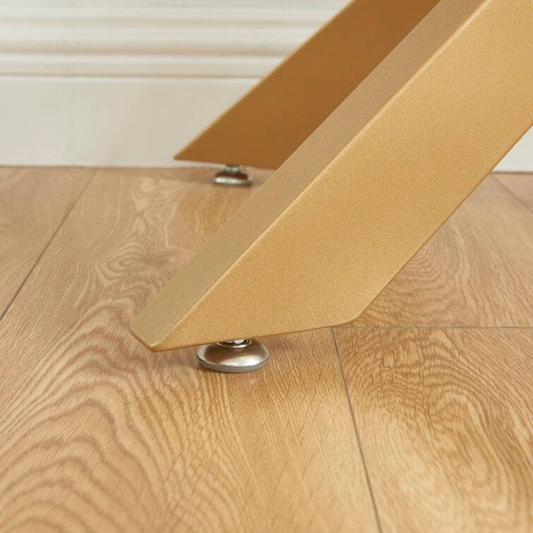 45.3'' Glass Top Console Table