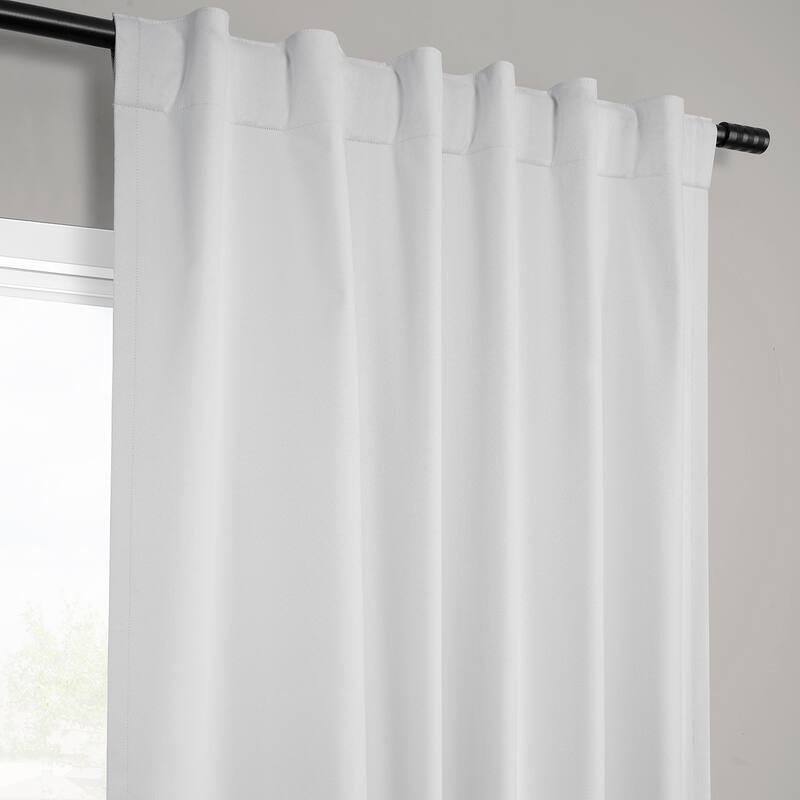 Exclusive Fabrics Vienna Basic Solid Linen Curtains (2 Panel) Blackout Curtains For Bedroom & Living Room Curtains