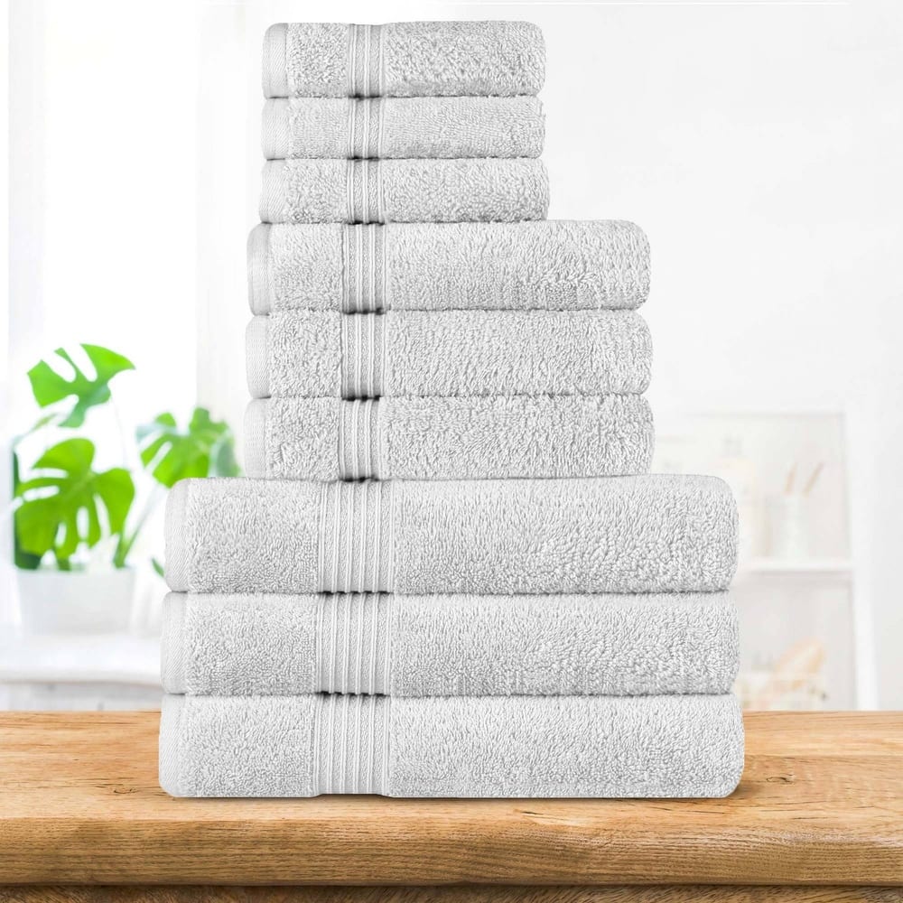 Superior Heritage Egyptian Cotton Absorbent 9-Piece Towel Set