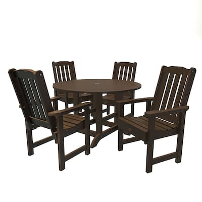 Highwood Commercial Springville Five-Piece Round Dining Set